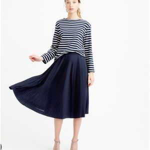 J Crew pleated midi skirt, size 14